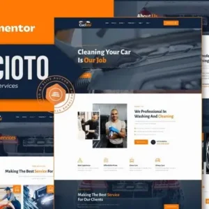 Cucioto – Car Wash Services Elementor Template Kit