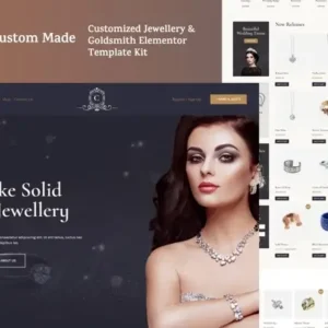 CustomMade – Customized Jewellery & Goldsmith Elementor Template Kit
