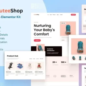 CuteeShop – Kids & Baby Ecommerce Elementor Kit