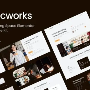Cworks – Coworking Space Elementor Template Kit