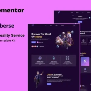 Cyberse – Virtual Reality Service Elementor Template Kit