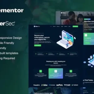 CyberSec – Cyber Security Services Elementor Template Kit
