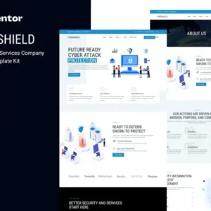 Cybershield – Cyber Security Services Company Elementor Template Kit