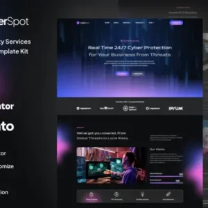 CyberSpot – Cyber Security Services Elementor Template Kit
