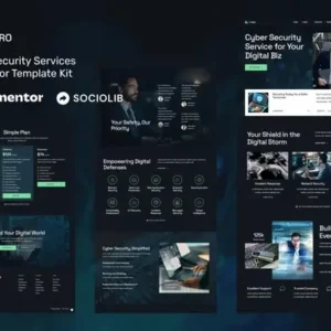 Cybro – Cyber Security Services Elementor Template Kit