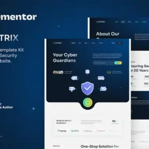 Cytrix – Cyber Security Services Elementor Template Kit