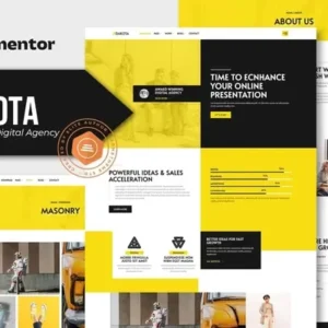 Dakota – Creative & Digital Agency Elementor Template Kit