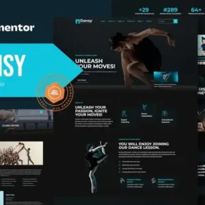 Dansy – Dance Studio Elementor Pro Template Kit