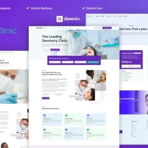 Danta Clinic – Dentist & Dental Clinic Elementor Pro Template Kit