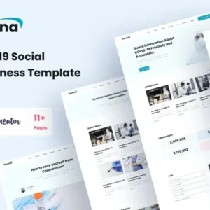 Darona – COVID-19 Social Awareness Elementor Template Kit