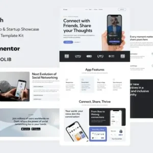 Dash – Mobile App & Startup Showcase Elementor Template Kit