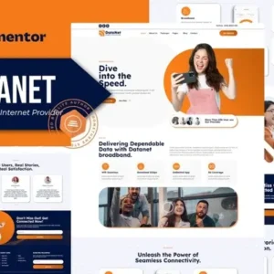 DataNet – Broadband Internet Services Provider Elementor Template Kit