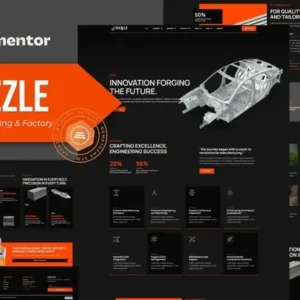 Dazzle – Manufacturing & Factory Elementor Pro template Kit