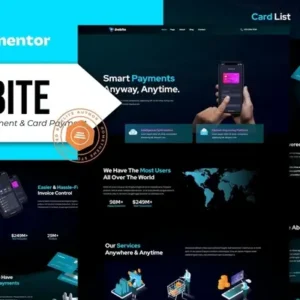Debite – Card Payment & Online Payment Elementor Template Kit