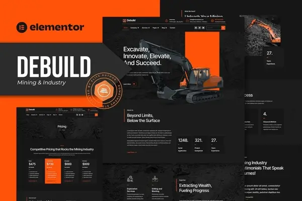 debuild-mining-industry-elementor-pro-template-kit