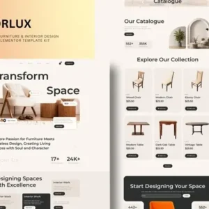 Decorlux – Interior Design Elementor Template Kit