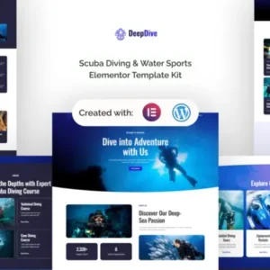 Deepdive – Scuba Diving & Water Sports Elementor Template Kit