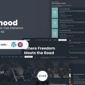 Dehood – Motorcycle Club Elementor Template Kit