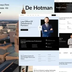 DeHotman – Laywer & Attorney Firm Elementor Template Kit