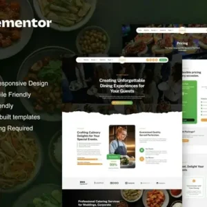 Delecta – Catering Service & Restaurant Elementor Template Kit