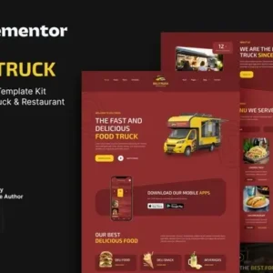 Delitruck – Food Truck & Restaurant Elementor Template Kit