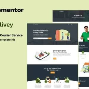 Delivey – Delivery & Courier Service Elementor Template Kit