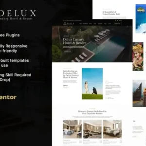 Delux – Luxury Hotel & Resort Elementor Template Kit