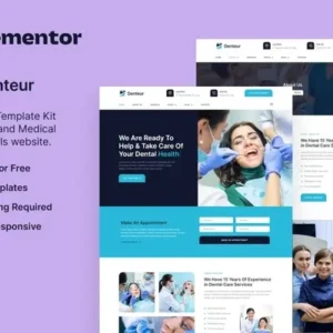 Denteur – Dentist & Dental Clinic Elementor Template Kit