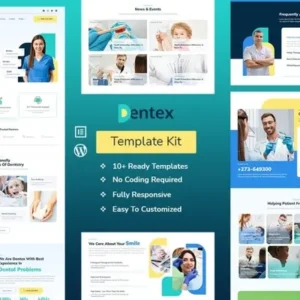 DENTEX – Dentist & Dental Care Elementor Template Kit