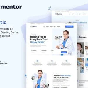 Dentic – Dentist & Dental Clinic Elementor Template Kit