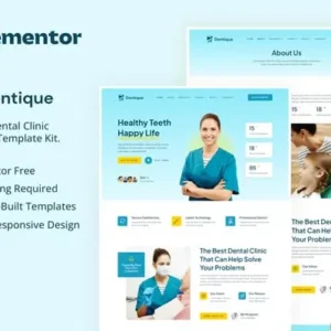 Dentique – Dentist & Dental Clinic Elementor Template Kit