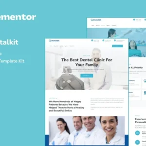 Dentistkit – Dental Clinic Elementor Template Kit