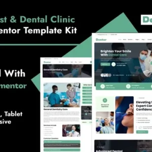Dentor – Dentist & Dental Care Elementor Template Kit