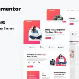 Designes – Online Design Course Elementor Template Kit