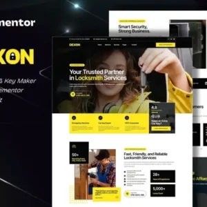 Dexon – Locksmith & Key Maker Services Elementor Template Kit