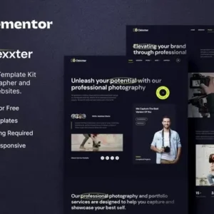 Dexxter – Photography & Portfolio Elementor Template Kit