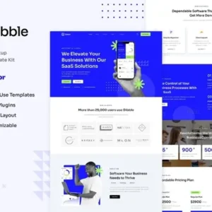 Dibble – SaaS & Tech Startup Elementor Template Kit