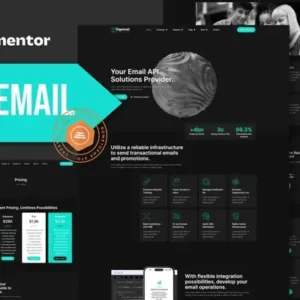 Digemail – Email API Solutions & Services Elementor Pro Template Kit