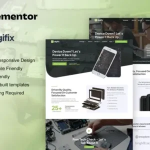 DigiFix – Mobile Phone Repair Elementor Pro Template Kit