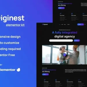 Diginest – Digital Agency Services Elementor Template Kit
