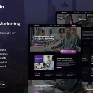 Diginia – Digital Marketing Agency Elementor Template Kit