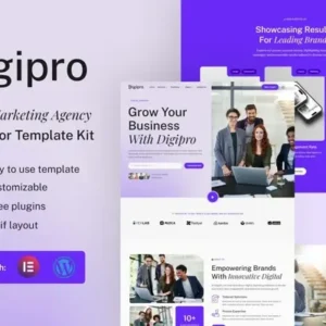 Digipro – Digital Marketing Agency Elementor Template Kit