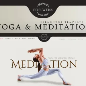 Edelweiss – Yoga & Meditation Elementor Pro Template Kit