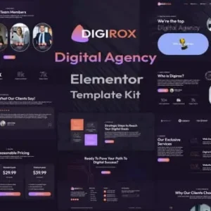 Digirox – Digital Agency Elementor Template Kit