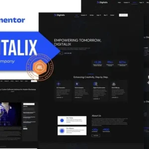 Digitalix – Software Company Elementor Pro Template Kit