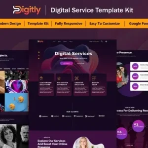 Digitly – Digital Service Agency Elementor Template Kit