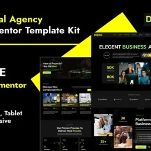 Digma – Creative Digital Agency Elementor Template Kit