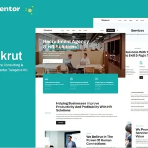 Direkrut – Human Resource Consulting and Recruitment Elementor Template Kit