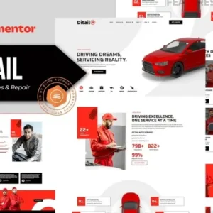 Ditail – Auto Services & Repair Elementor Pro Template Kit