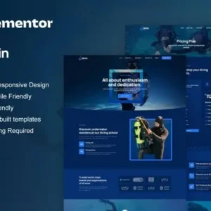 Divin – Diving Club Elementor ProTemplate Kit